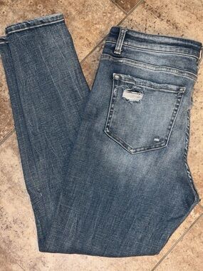 BKE High Rise Payton Ankle Women's Distressed Blue Jeans size 30